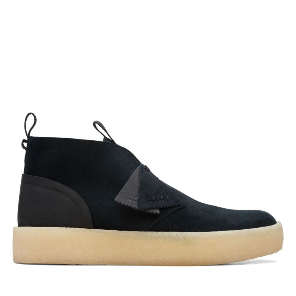 Clarks Mens Desert Cup Black Boots (NWT)